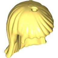 Lego vlasy dlouhé, světle žlutá jasná (4596240, 6096141)